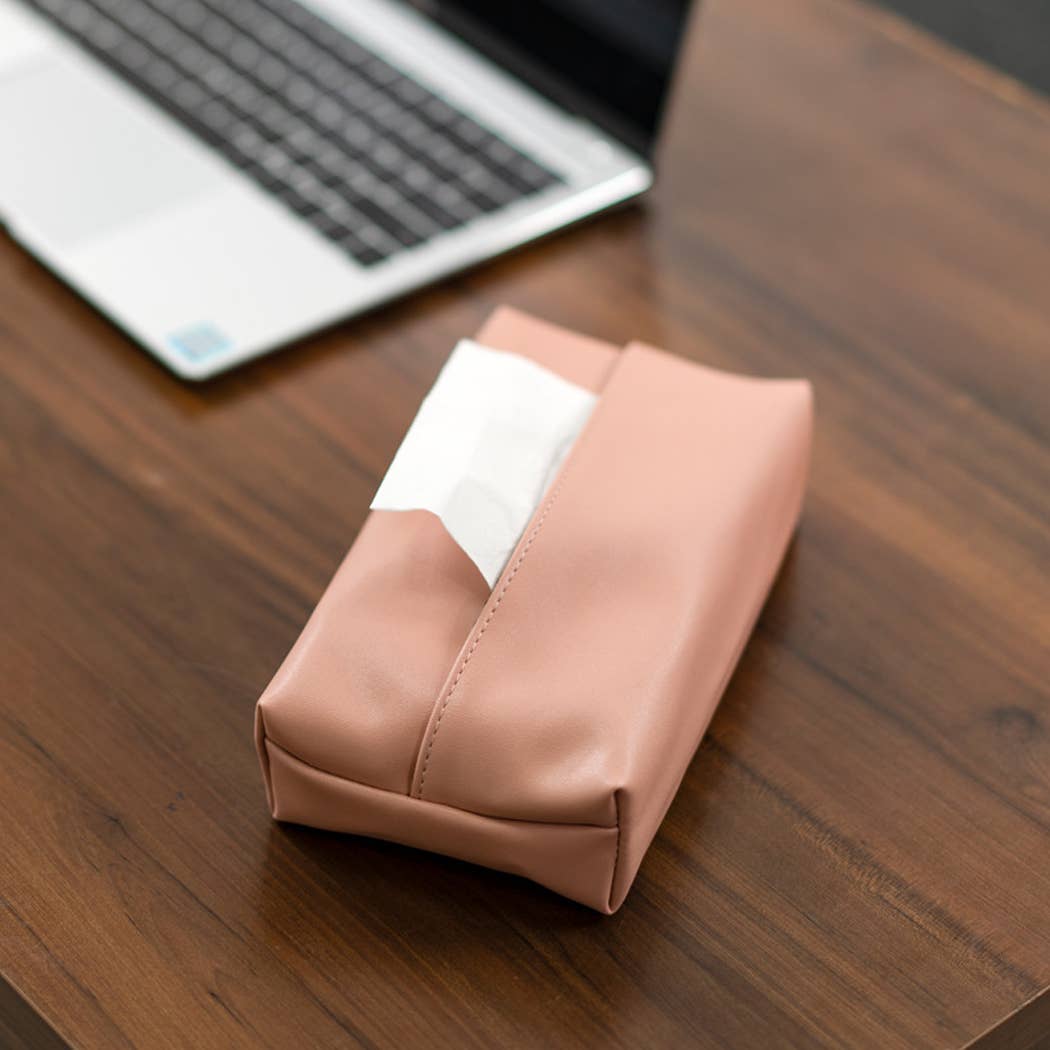 Ailly's garden – wholesale Näsdukslåda – Läder Tissue Box Cover rektangulära vävnad Box hållare6