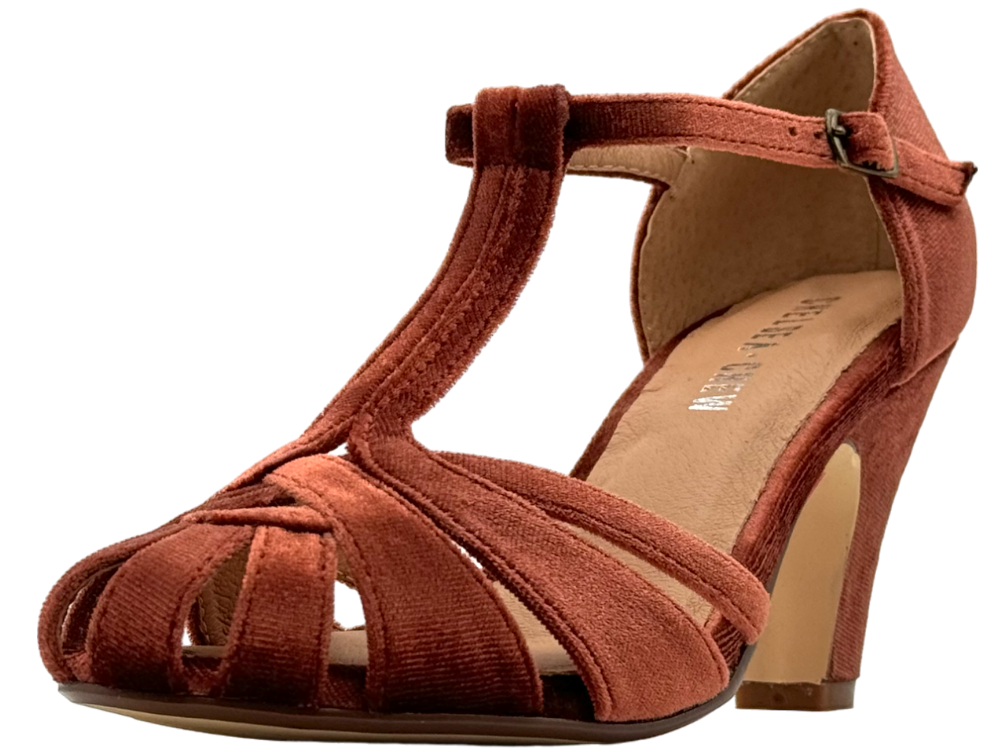 Chelsea Crew - Wholesale High Heels - Women's - Sergi Velvet Caged High Heel Holiday Sandals3