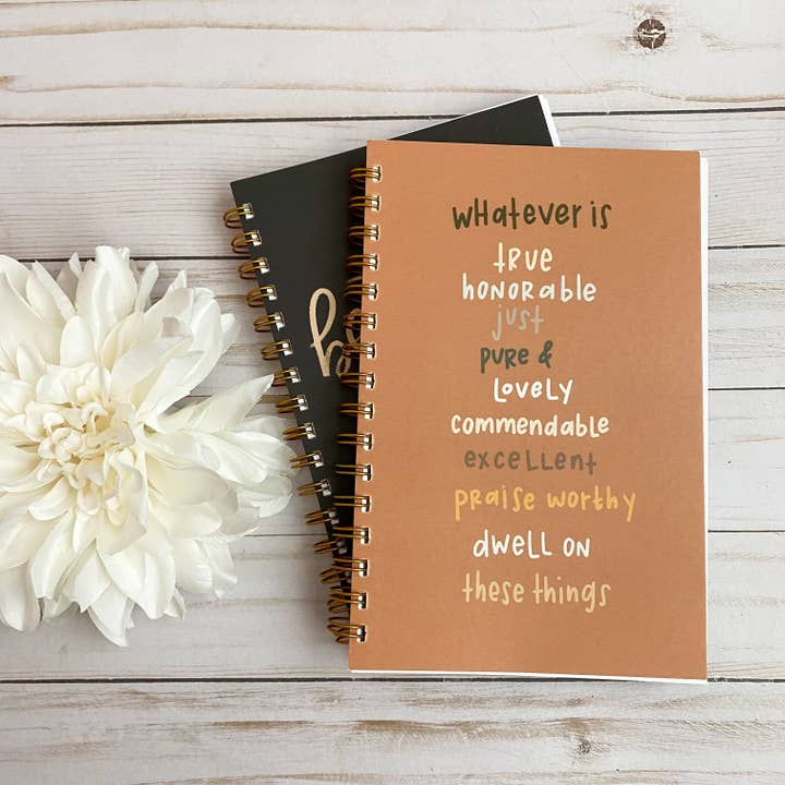 Bible journal | Prayer journal | Christian notebook Phil 4:8 for wholesale by swaygirls