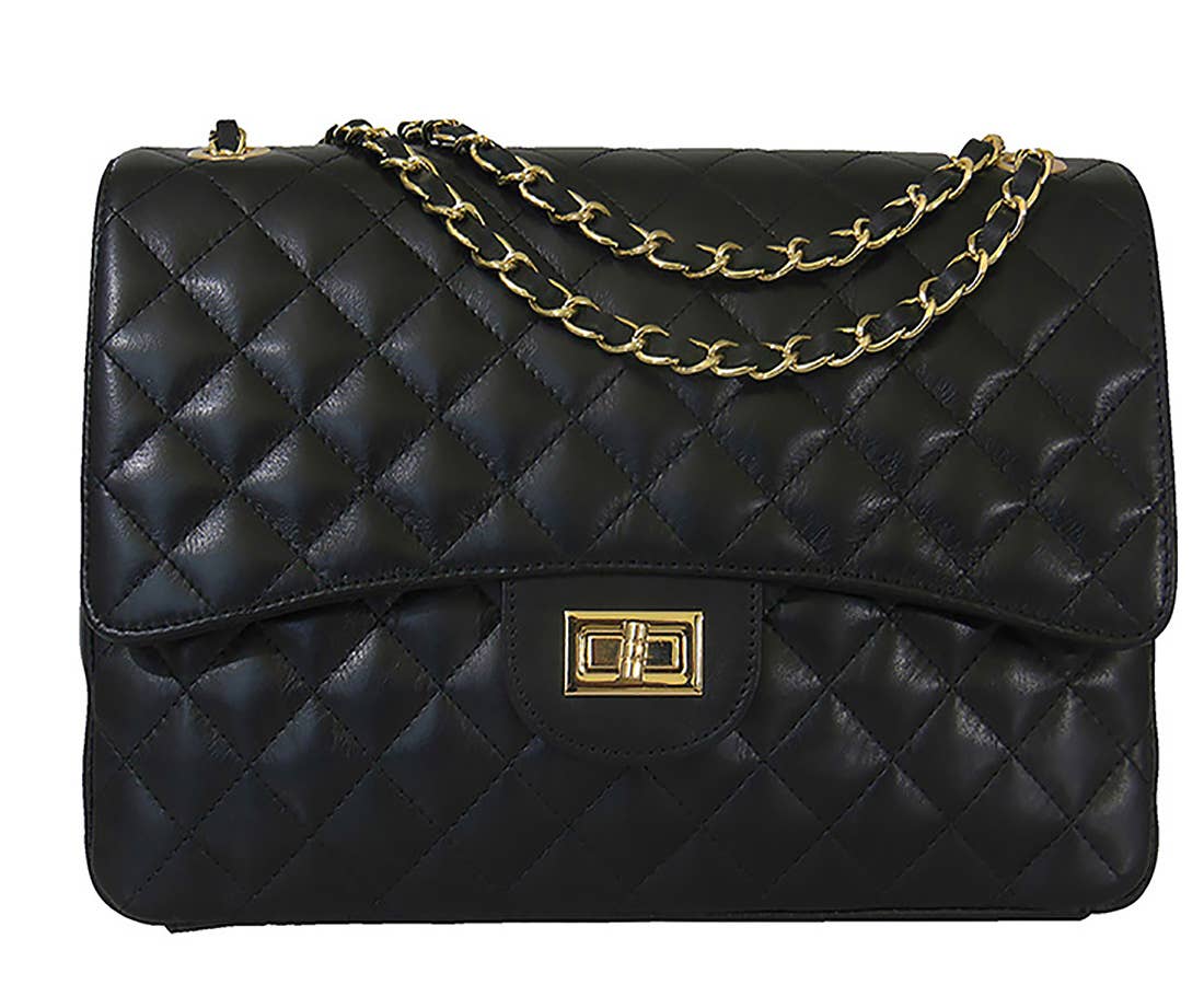 Canetti Roberto - Wholesale Shoulder Bag - Women's - QUILTED LEATHER SHOULDER BAG 1203
