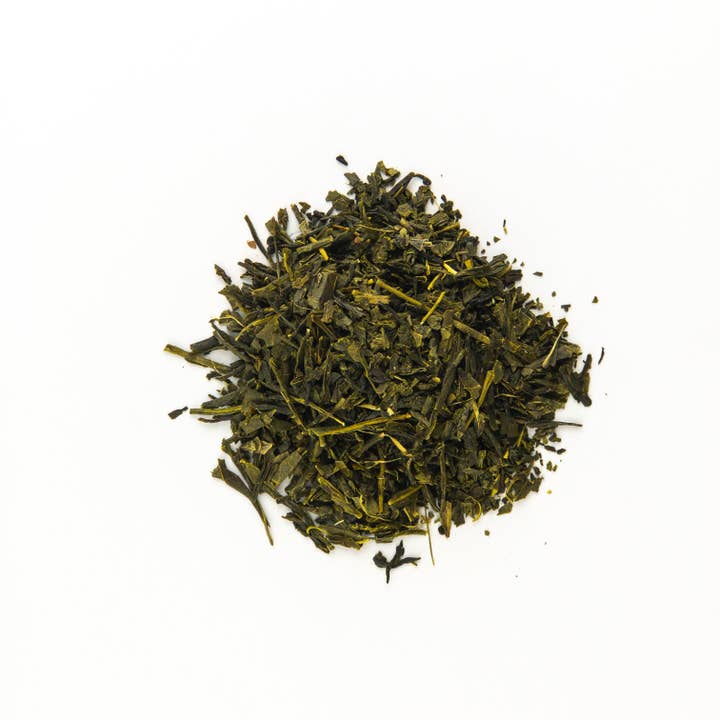 Second Line Sencha (Pyramid Tea Bags) for wholesale by New Orleans Tea Company