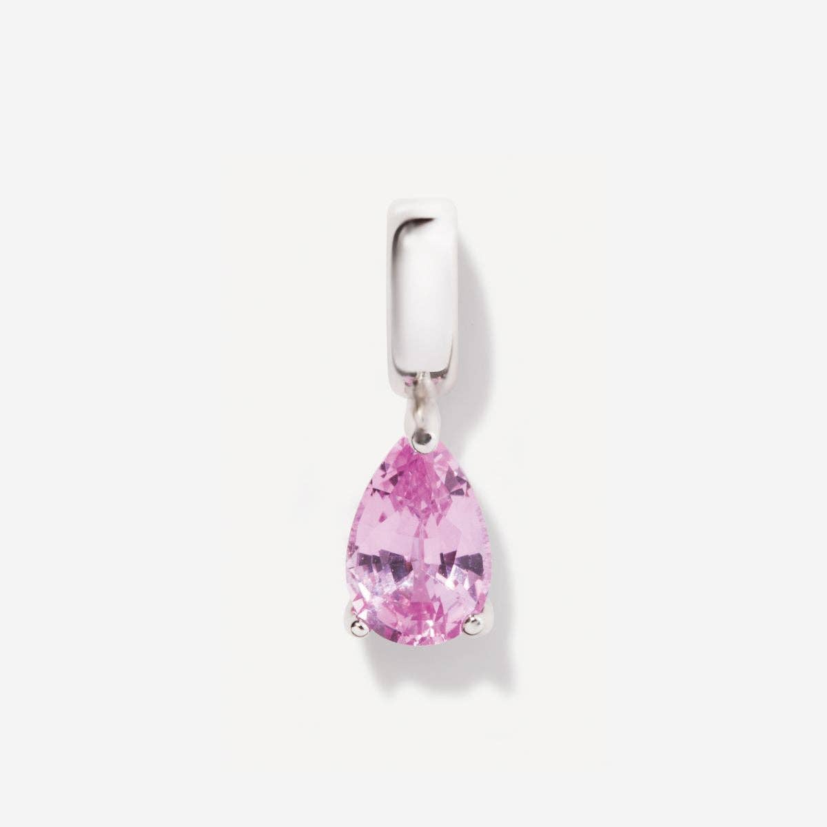 Little Sky Stone - Wholesale Individual Charm/Pendant - Birthstone Teardrop Silver Charm11
