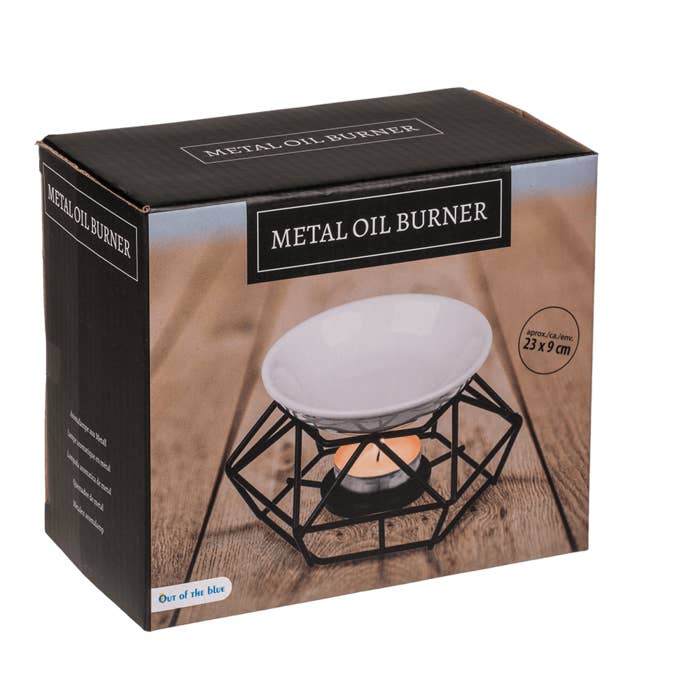 Out of the blue KG - Wholesale Oil Warmer - Ceramic bowl on metal frame,2