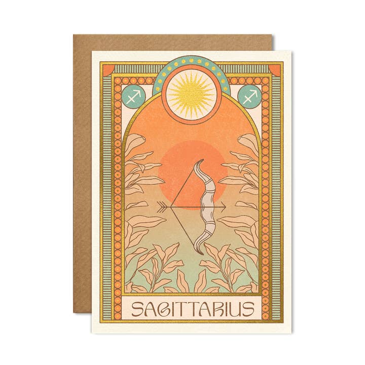 Skytten Zodiac Card for engroshandel hos cai & jo