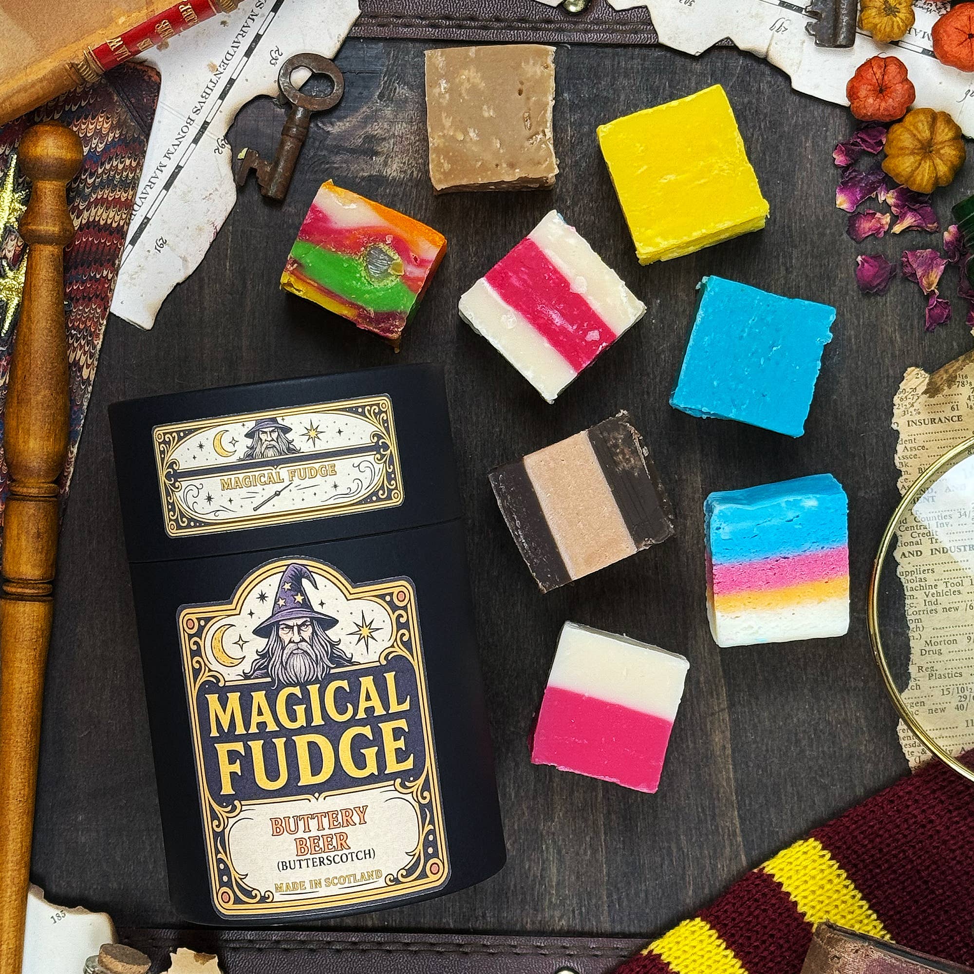 The Lonely Broomstick – wholesale Fudge – Buttery Beer Fudge2