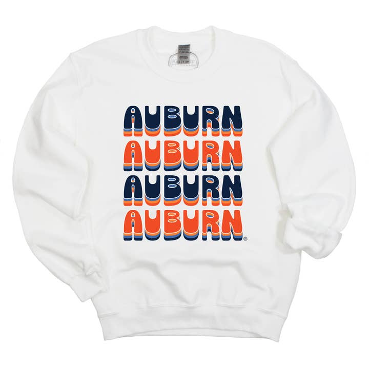 Retro Bowl Crewneck - Collegiate Licensierad för wholesale av Kickoff Couture