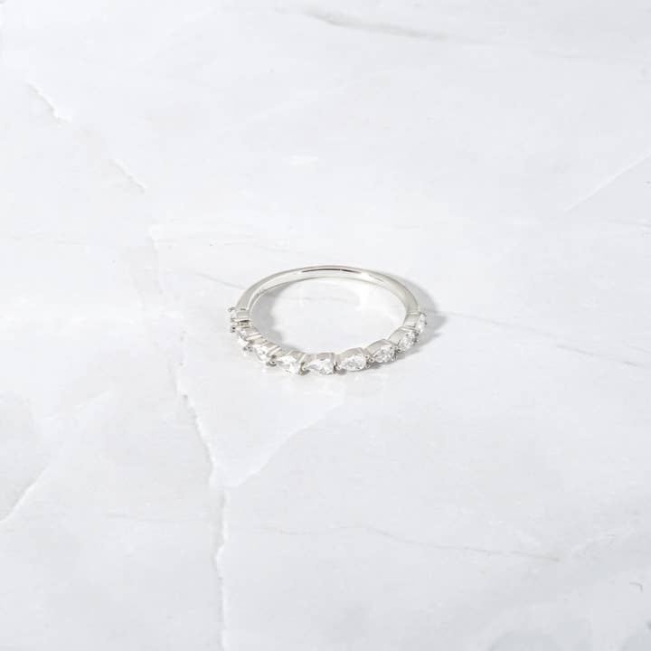 Sami Jewels – wholesale Ring med flera stenar – Pear Stone Stacking Band7