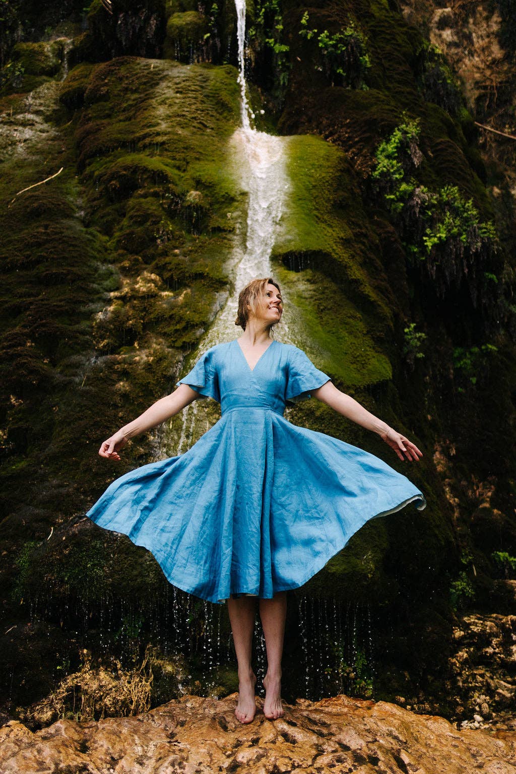 Son de Flor - Wholesale Jurk - Dames - Wikkeljurk met vlindermouwen57