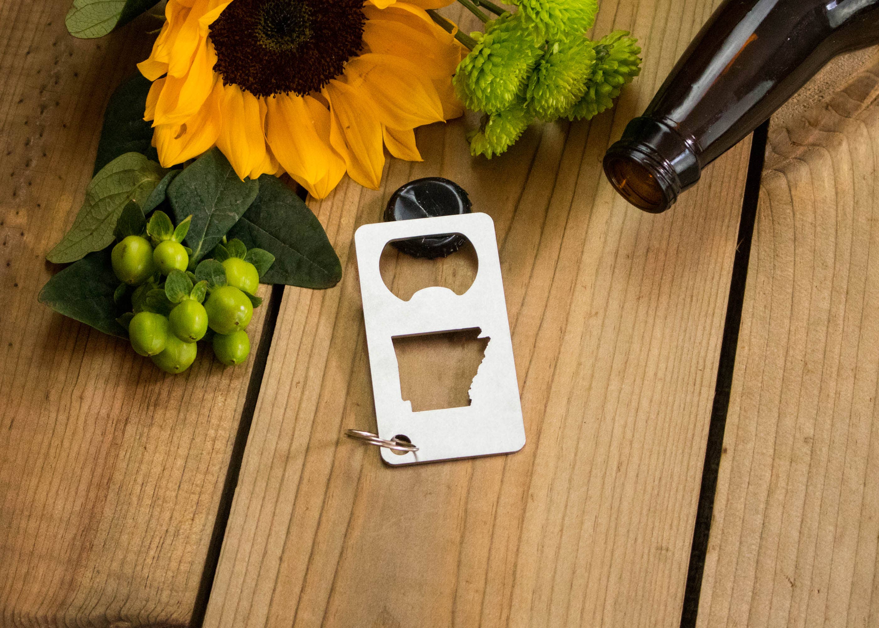 Iron Maid Art - Wholesale Bottle/Wine Opener - Arkansas State Stainless Steel Beer Bottle Opener Gift Bar1