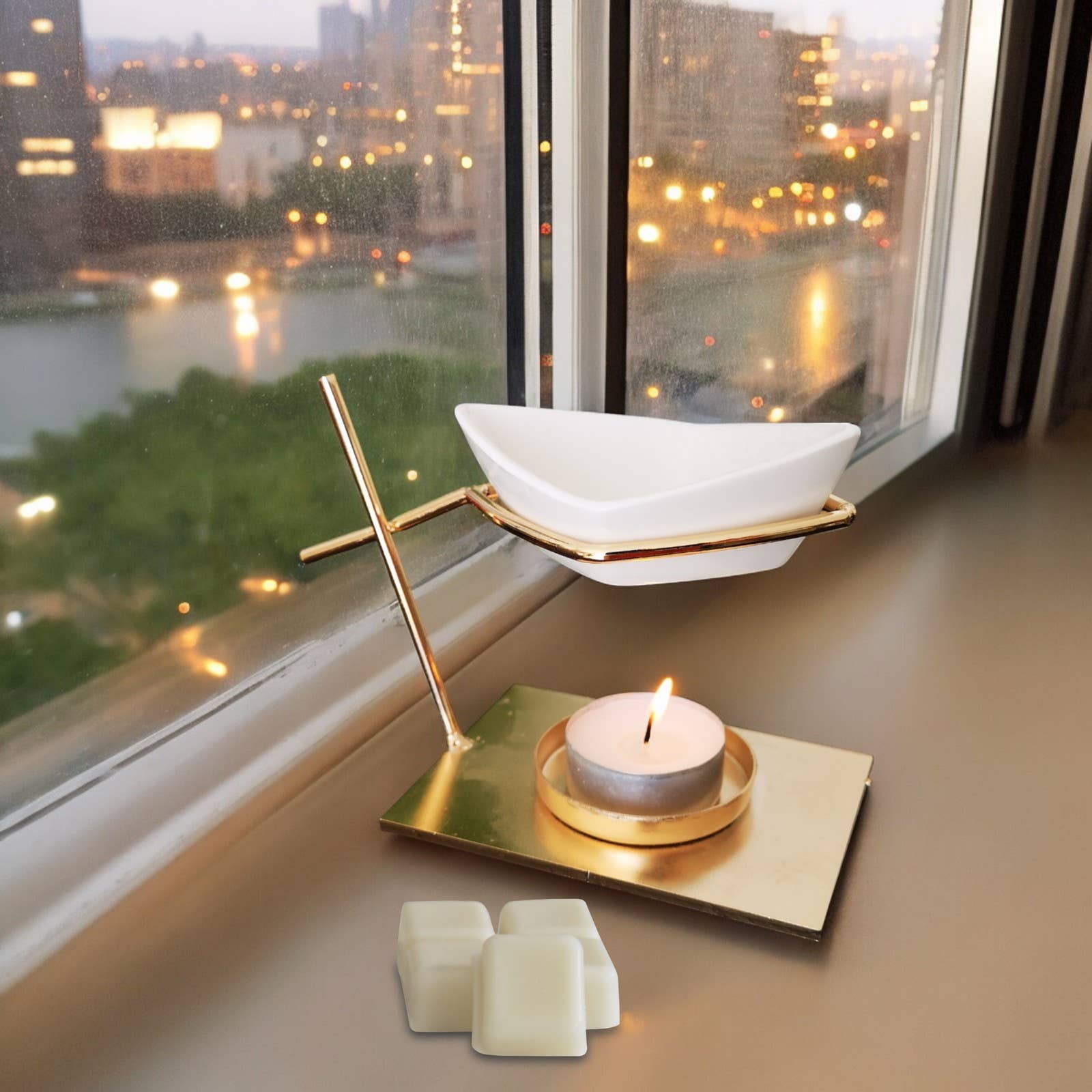 Zen'Arôme – Aquecedor de fragrâncias por atacado – Difusor de Óleo e Queimador de Cera Perfumada de Metal e Cerâmica8