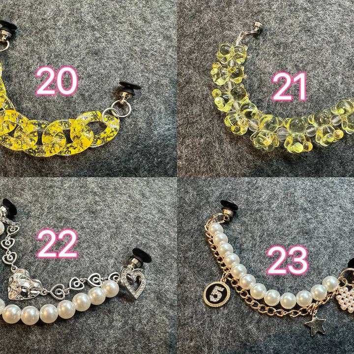 JuliesDecal - Wholesale Shoe accessories - Fancy Bling Bling Chains Pearl Chain Gold Chain Silver Diamond Chain for DIY Unique Special Shoes3