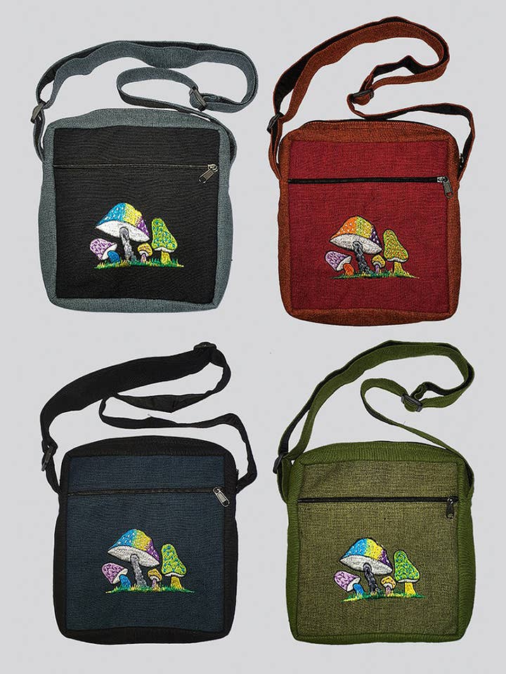 Shroom Messenger Bag (CODE-565) for wholesale by Kathmandu Imports