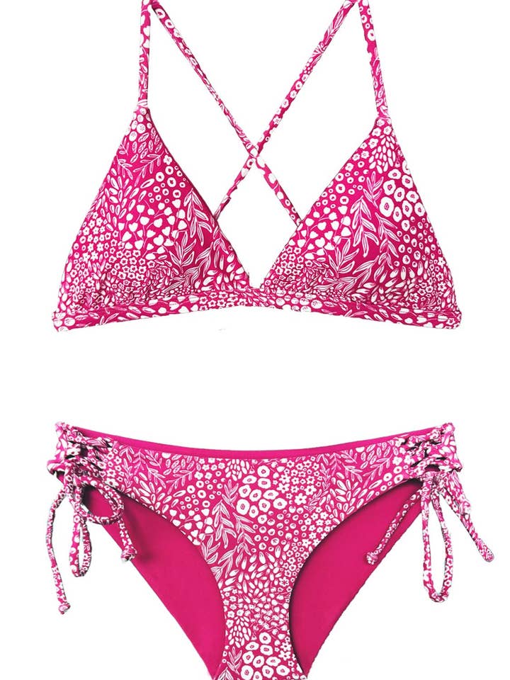 Chance Loves – Großhandel Bikini – Kinder – KORALLE | 2-teiliger Bikini | Mädchen 7-16 | Triangel-Top | Teenager13