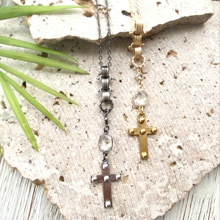 VB&CO Designs Handmade Jewelry – Colar pingente/pendente por atacado – Colar cristão religioso cruz jóias vintage Jesus3