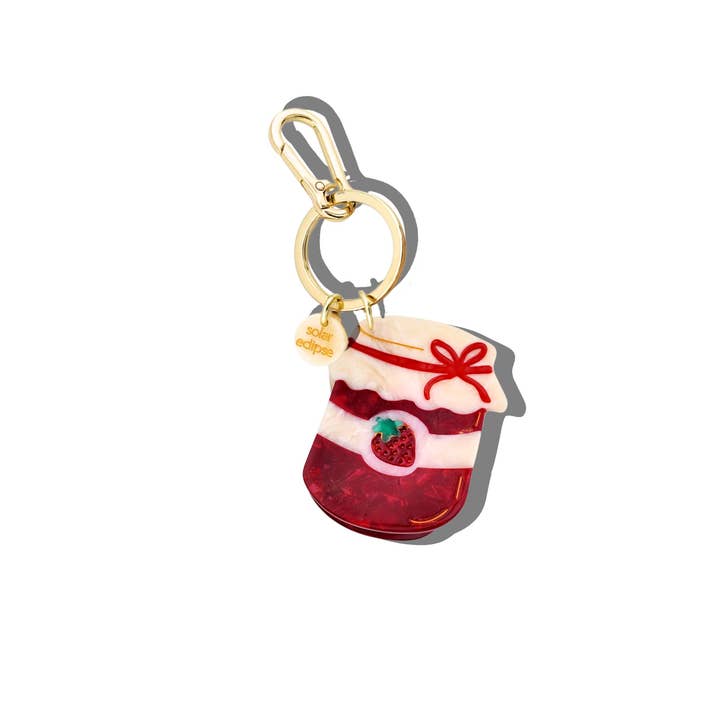 Solar Eclipse - Wholesale Keychain - Women's - Hand-painted Mini Strawberry Jam Charm + Keychain0