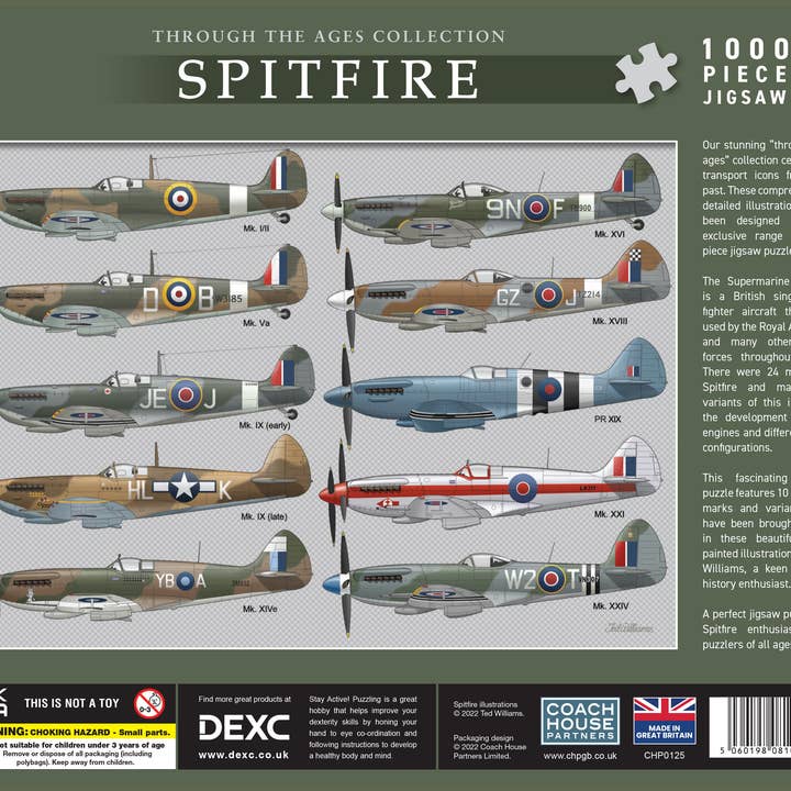 Coach House Partners - Wholesale Puzzle - Adult - Spitfire 1000 Piece Jigsaw Puzzle1