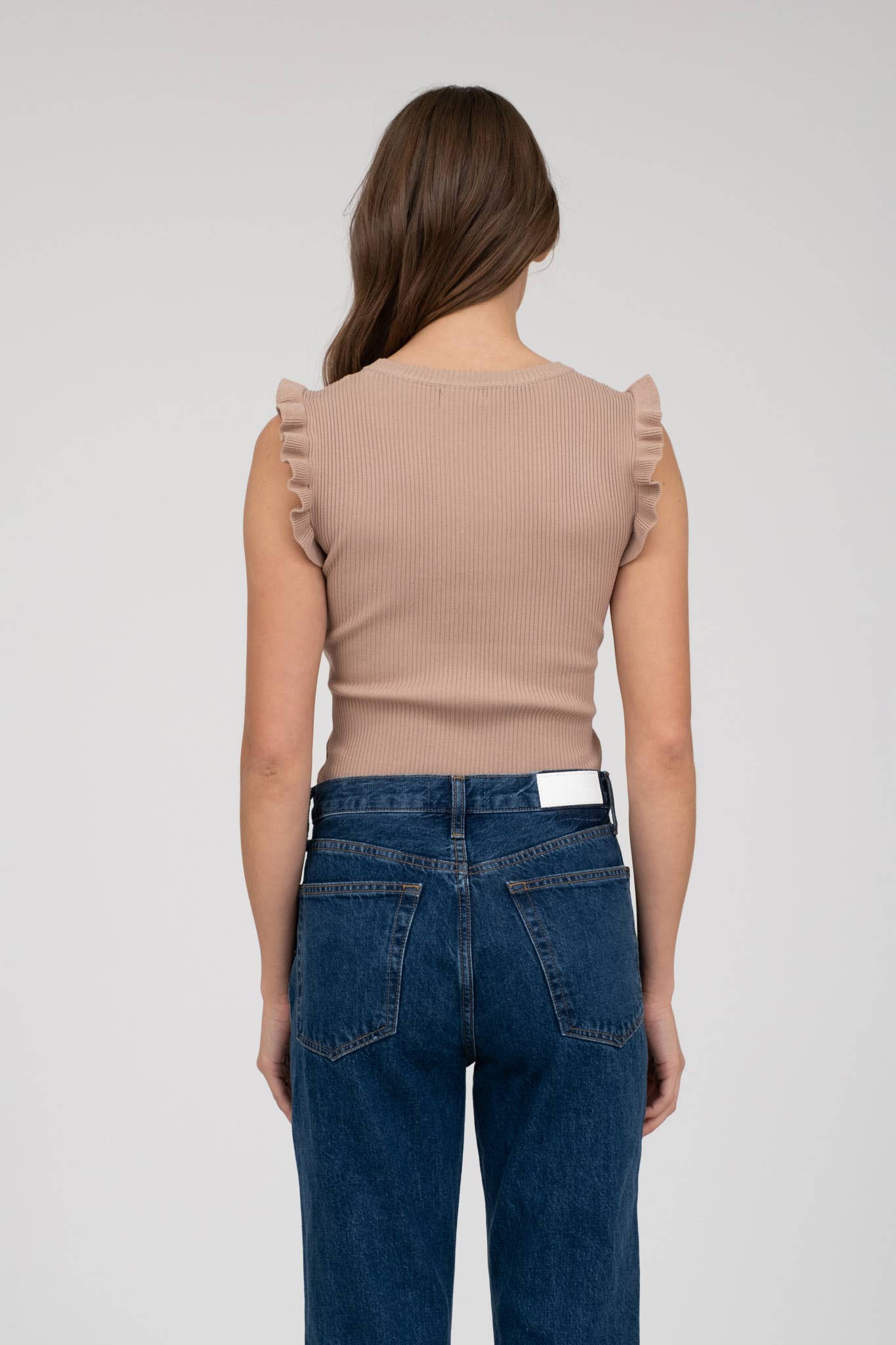 The Workshop Studio - Wholesale Knit Top - Women's - RUFFLE SLEEVELESS SWEATER KNIT TOP15