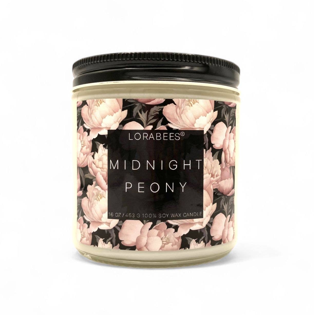 Lorabees - Wholesale Jar/Filled Candle - Midnight Peony Jardin De Lune Noire  100% Soy Candle & Melt2