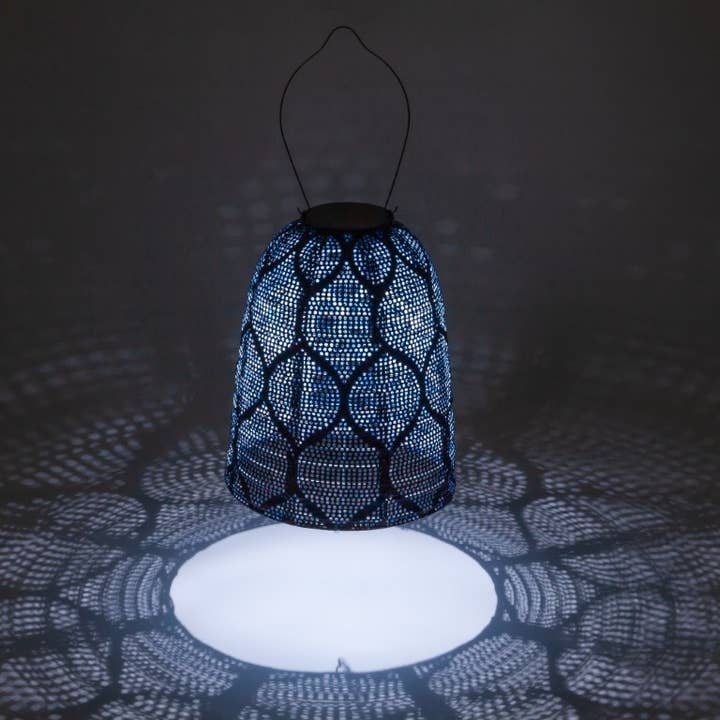 Allsop Home & Garden - Wholesale Lantern - Stella Bell 11" Solar Lantern - Ultramarine