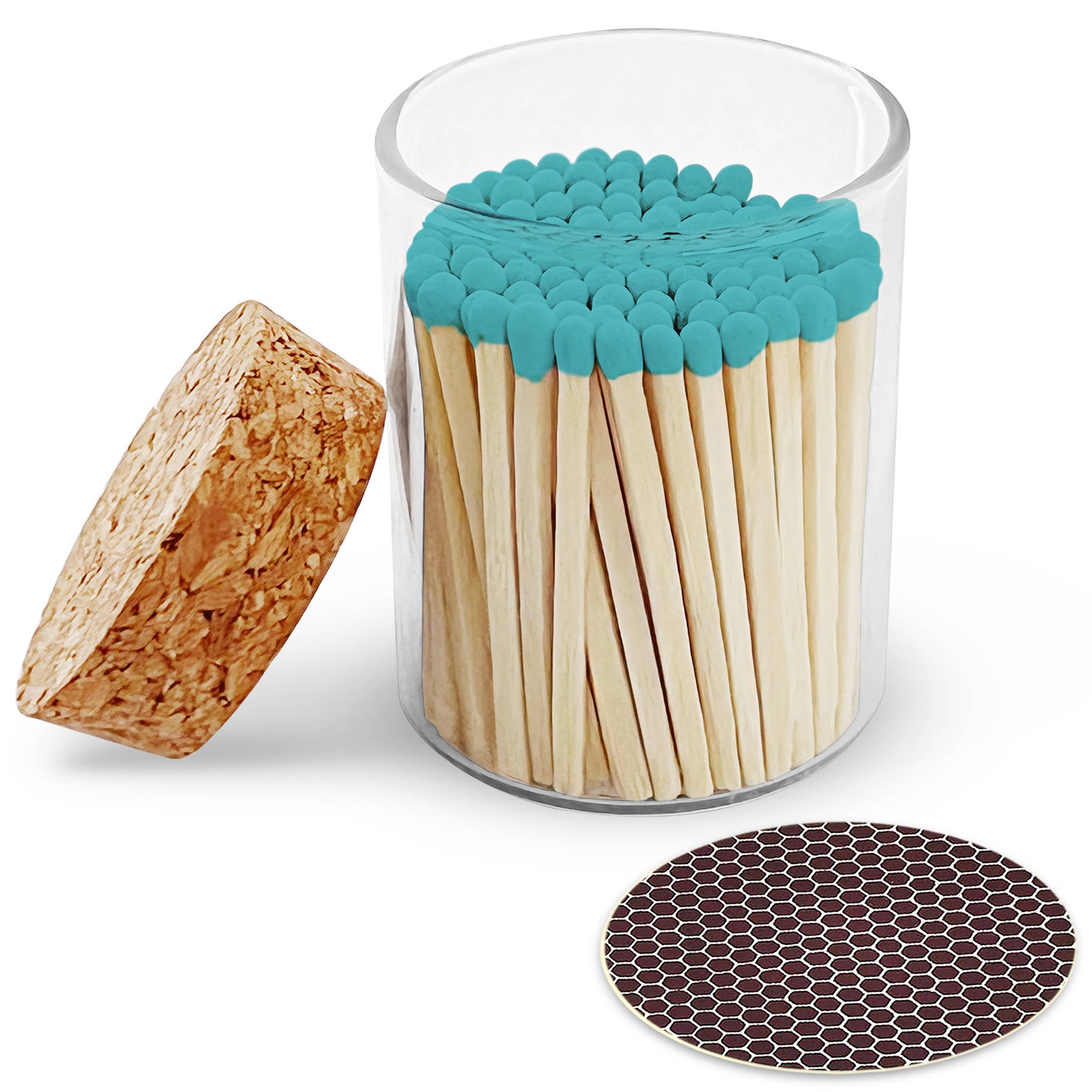 Thankful Greetings – wholesale Matches – 2" Matches in Cork Top Jar - Colors of Your Choice16