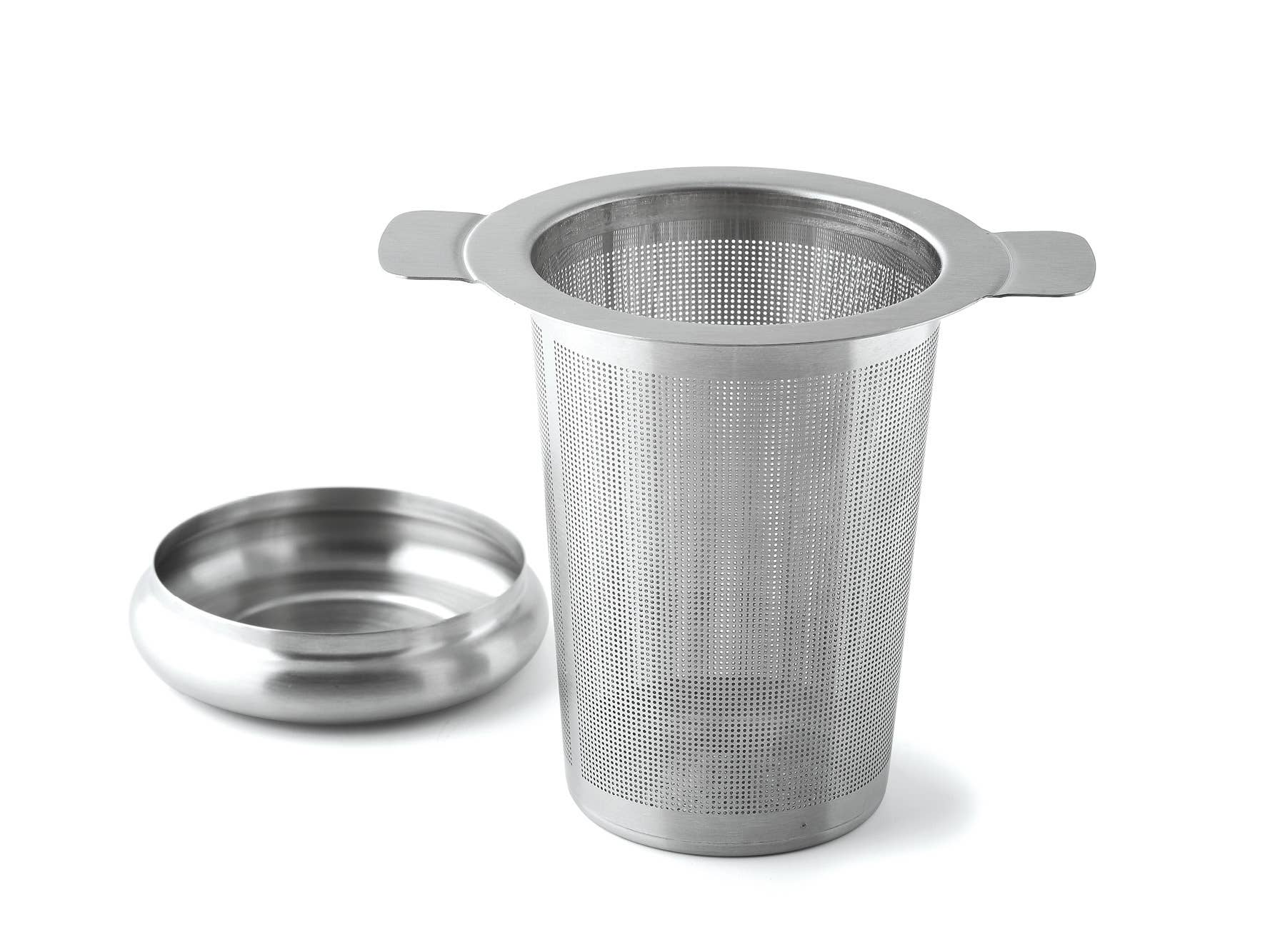 Karl Weis - Wholesale Tea Strainer/Infuser - Stainless Steel Tea Filter Satin Finish Incl. Drip Tray0