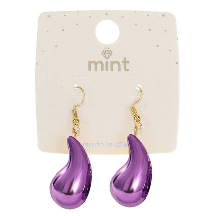 Brinco Gota Colorida por atacado de Atlas Fashion