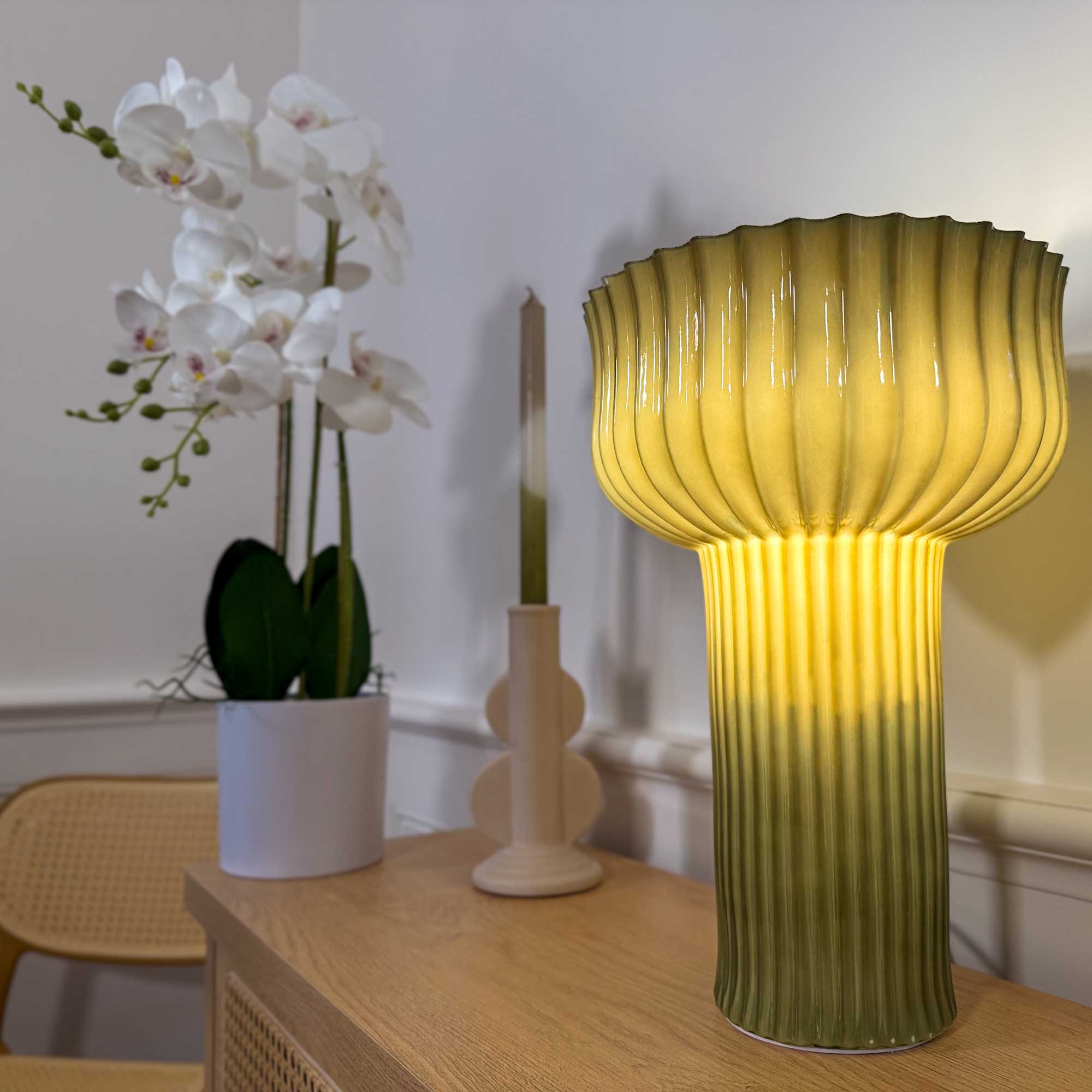 C-Création - Vente Lampes sur pied - NOUVEAU COLORIS ! Lampe à poser en verre Némone23