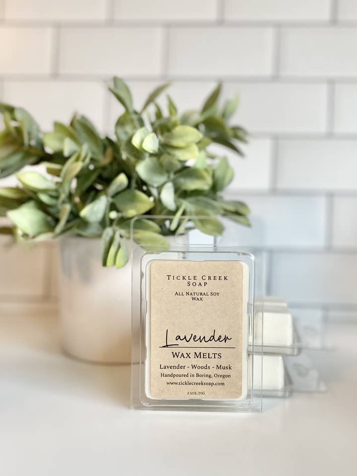 Lavender Wax Melt for wholesale by Tickle Creek Soap