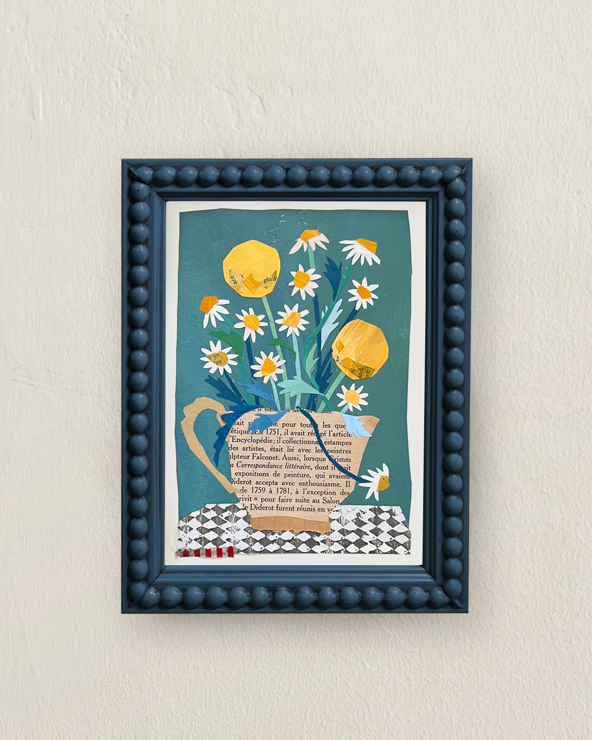 Maris Mirum - Wholesale Art Print - Chamomile & Craspedia framed art print1