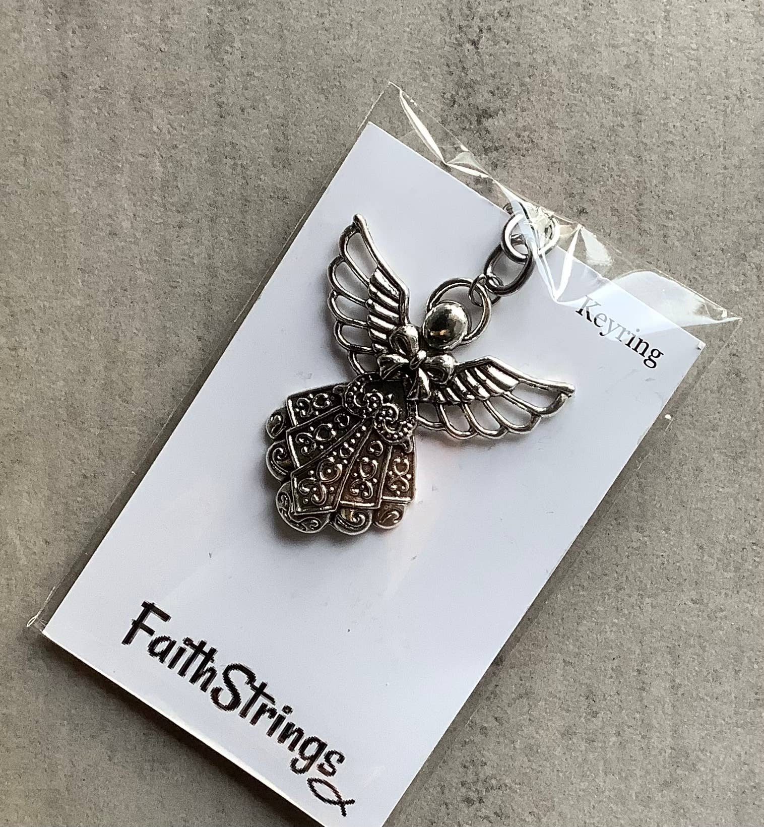 Faithstrings – wholesale Keychain – Unisex – Angel Keyring Keychain Christian Metal Gift Faith Christmas3
