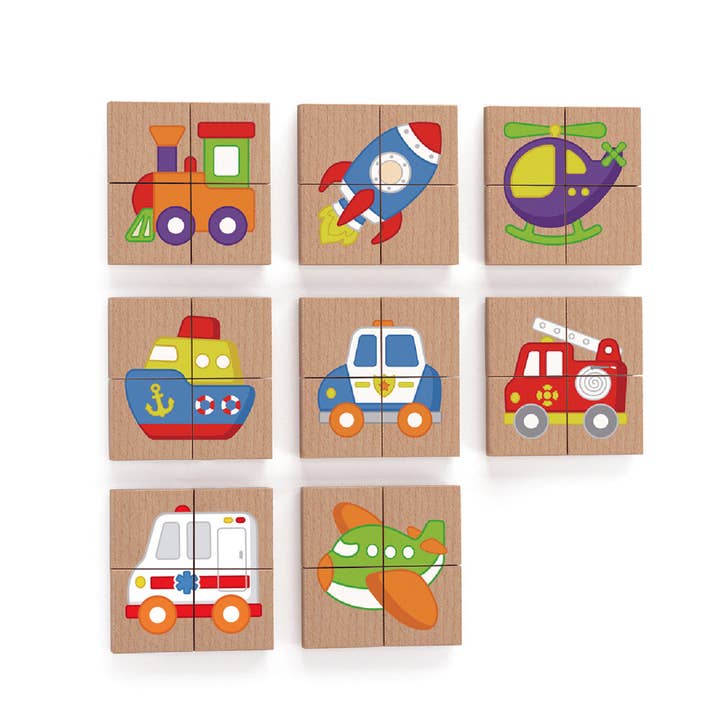 Kinder Life Inc. - Wholesale Blocks - Kids Baby - Engage Young Minds: Magnetic Block Sets for Endless Play & Learning - Transportation1