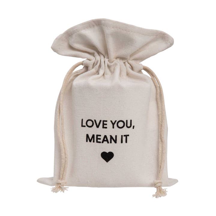 SALE Canvas Bag, Love You for wholesale by Totalee Gift