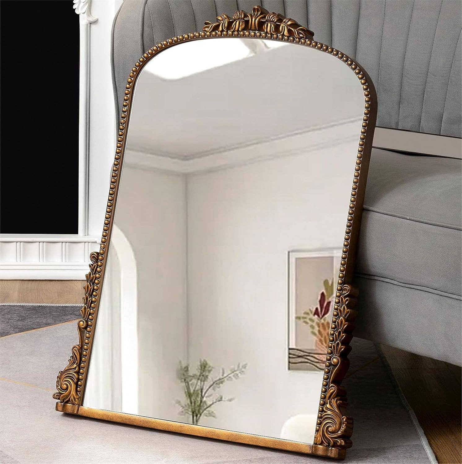 Antique Gold Baroque Wall Mirror 31.5 Inch By 23.6 Inch for wholesale on Faire4