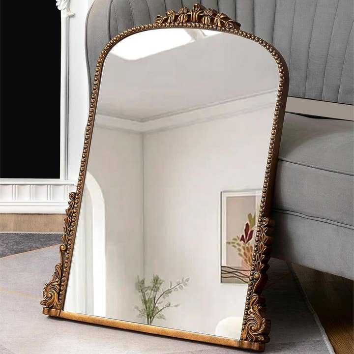 Antique Gold Baroque Wall Mirror 31.5 Inch By 23.6 Inch for wholesale on Faire4