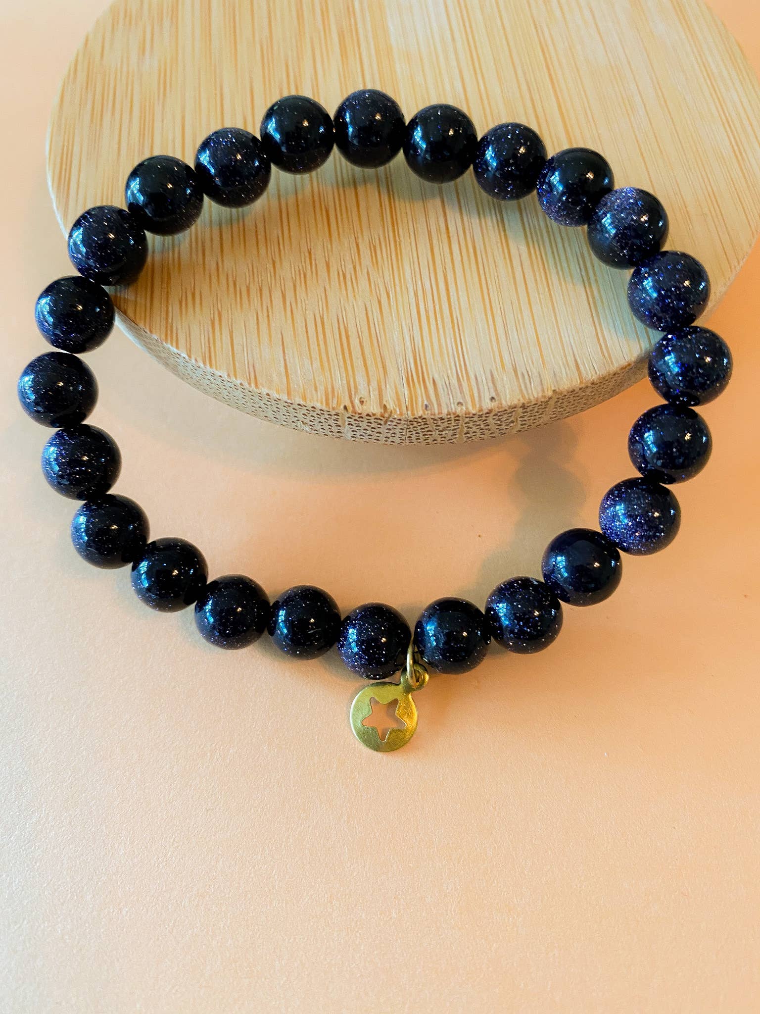 Santore Jewelry Company - Wholesale Beaded Bracelet - Blue Sandstone Mala Bracelet2