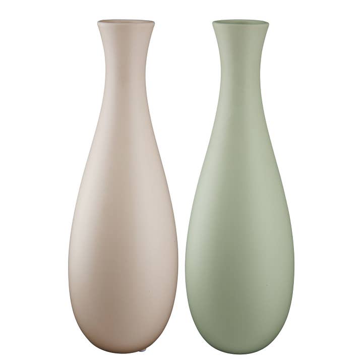 “Opaco” bottle vase, 2 assorted, height 30.5 cm for wholesale by Gilde Handwerk Macrander GmbH & Co. KG