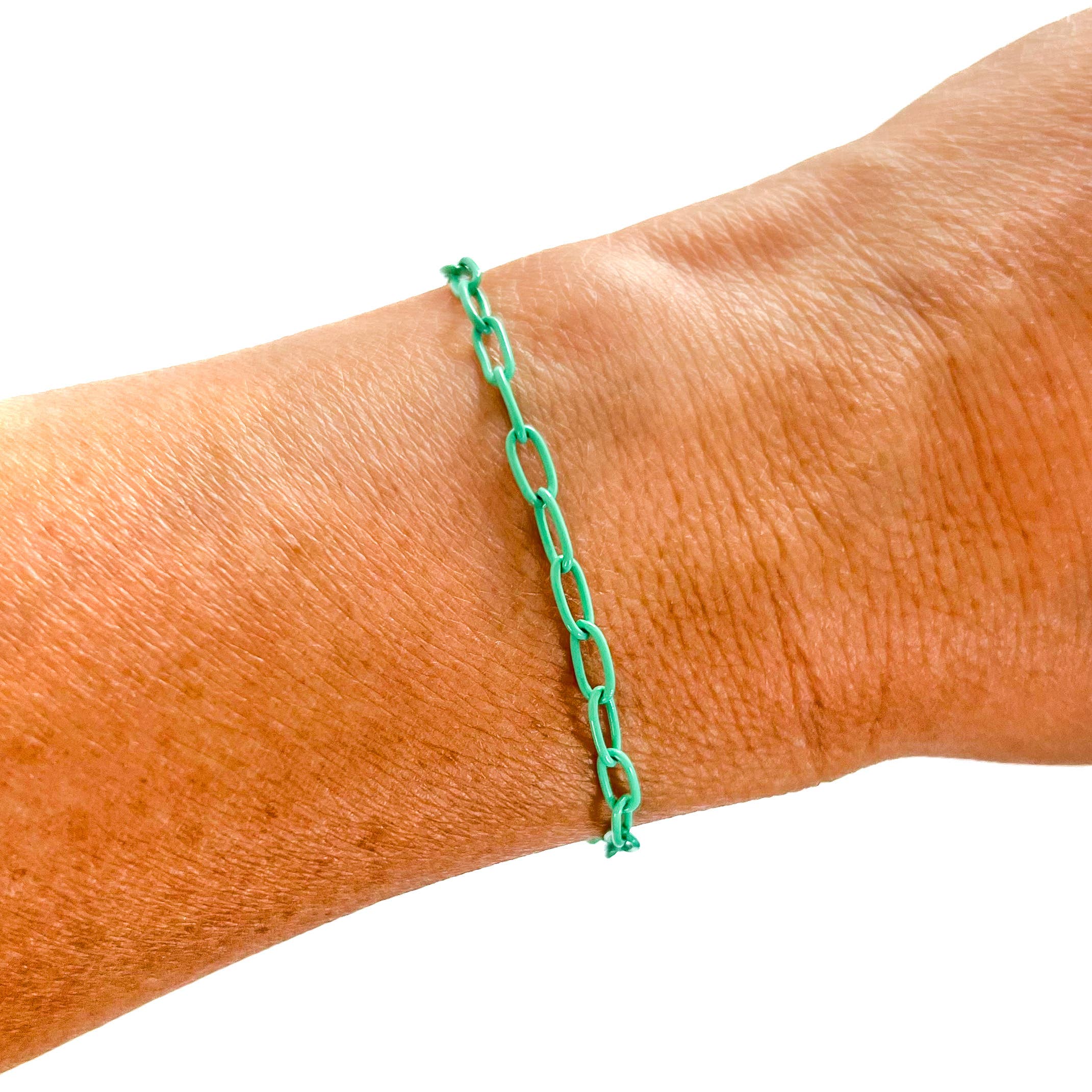 Savvy Bling - Wholesale Link & Chain Bracelet - Enamel 16+ Colors mini paperclip chain link bracelet2