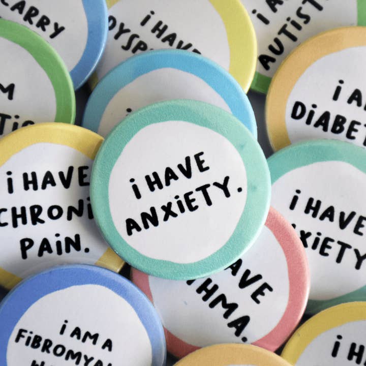 Fynedesignshop - Wholesale Lapel Pin/Button - Hidden disabilities badges - Collection III - Neurodiversity