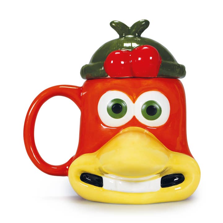 Caneca em forma de caneca c/ tampa em caixa (300ml) - Chicken Run (Gengibre) por atacado de Half Moon Bay