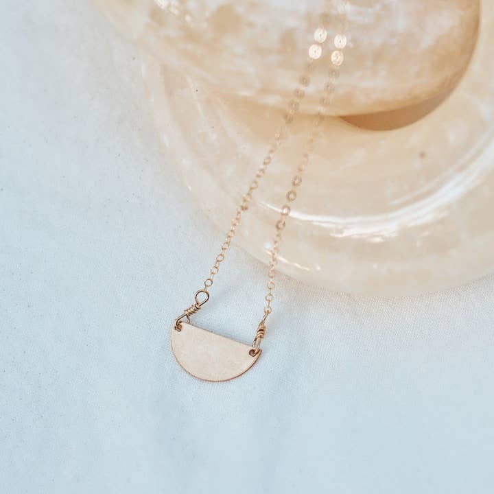 Half Moon Necklace for wholesale by Chezza Jewelry