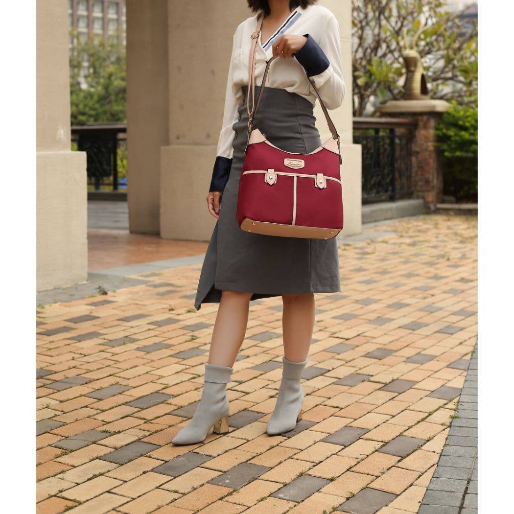 MKF Collection - Vendita all'ingrosso Tracolla - Donna - Borsa a tracolla Harper con portafoglio in pelle vegana di Mia K11