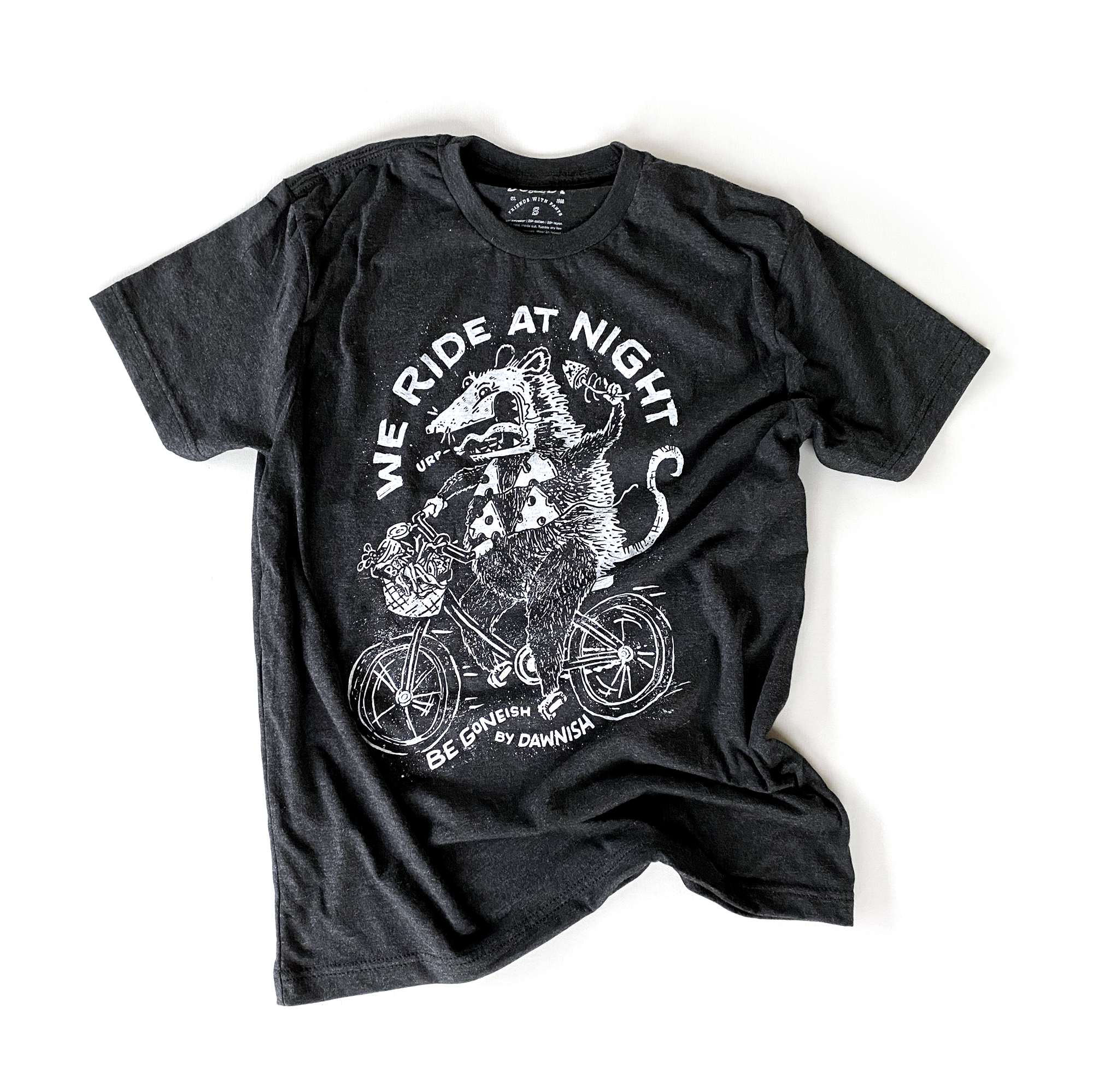 Dowdy Studio - Wholesale Screen Printed T-Shirt - Unisex - We Ride at Night  - Unisex tee1