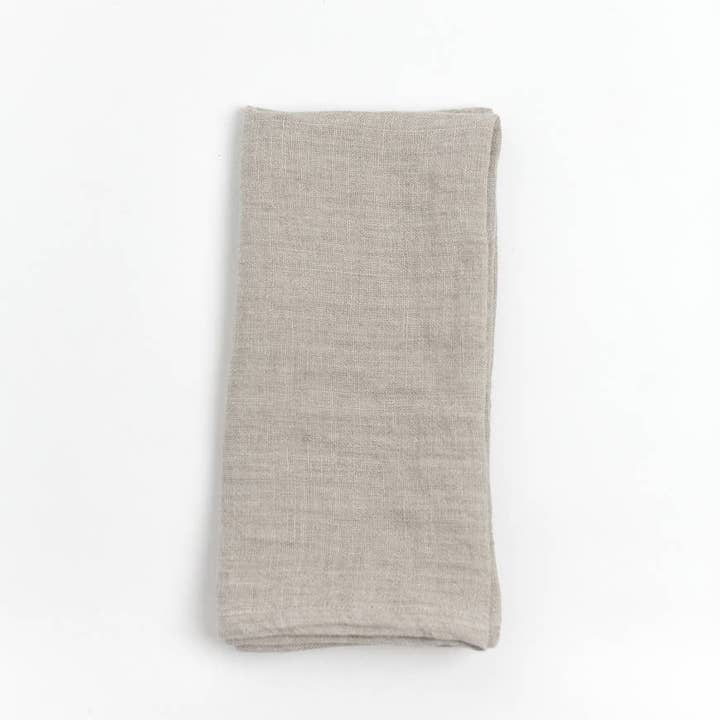 Creative Women Australia - Wholesale Dinner & Cloth Napkin - Stone Washed Linen Hemmed Dinner Napkin