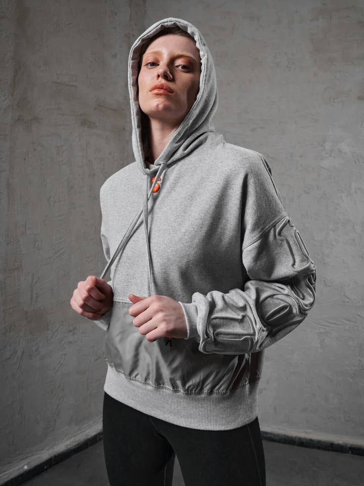 KUR Hooded Sweat - Grey Chrome for wholesale by NASAQU