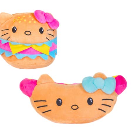 Sanrio - Hello Kitty - 8.5" Burger & 16" Hot Dog Plushes for wholesale by Fiesta Toys