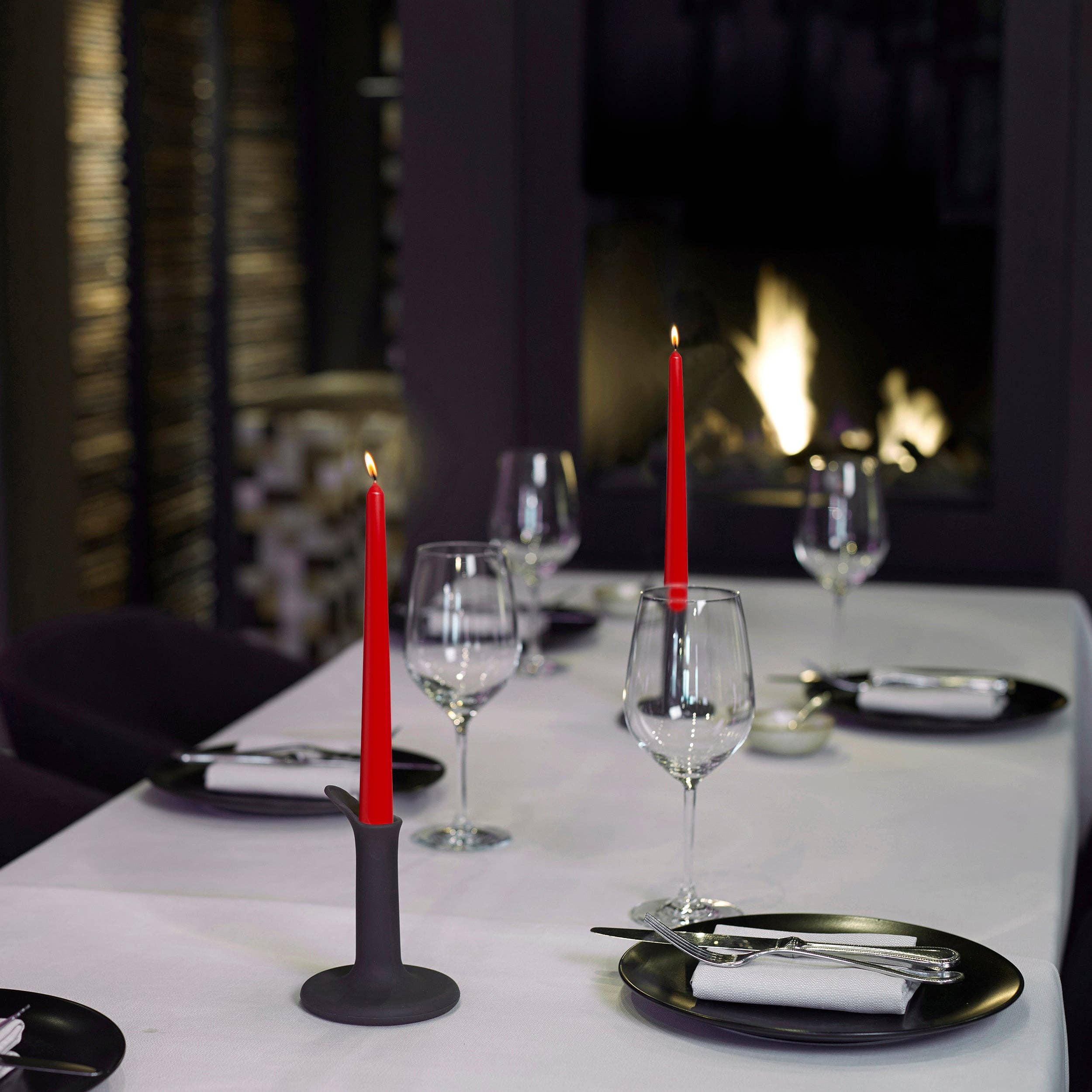 BOLSIUS - Wholesale Taps toelopende kaars/kandelaar - BOLSIUS hoge kegelkaarsen van 25 cm, set van 4 – decoratief, gekleurd, geurloos45