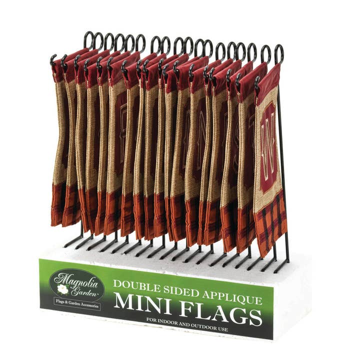 π² Monogram Fall Mini Asst.18 Pcs Flag for wholesale by Dicksons