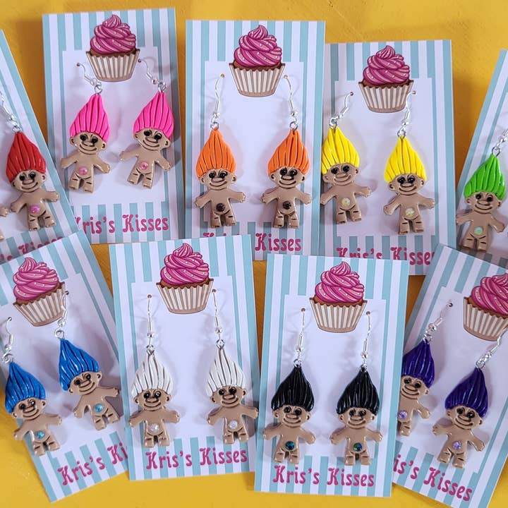 REMOVED BRAND - Wholesale Dangle Earrings - Troll Earrings, 90s Earrings, 80s Earrings, Fun Earrings5