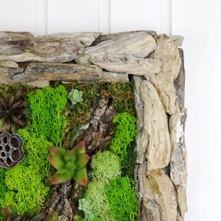 FEATHER KAN GMBH - Wholesale Dimensionele/3D-muurkunst - Mosdecoratie voor aan de muur - kunstplanten en natuurlijke materialen5