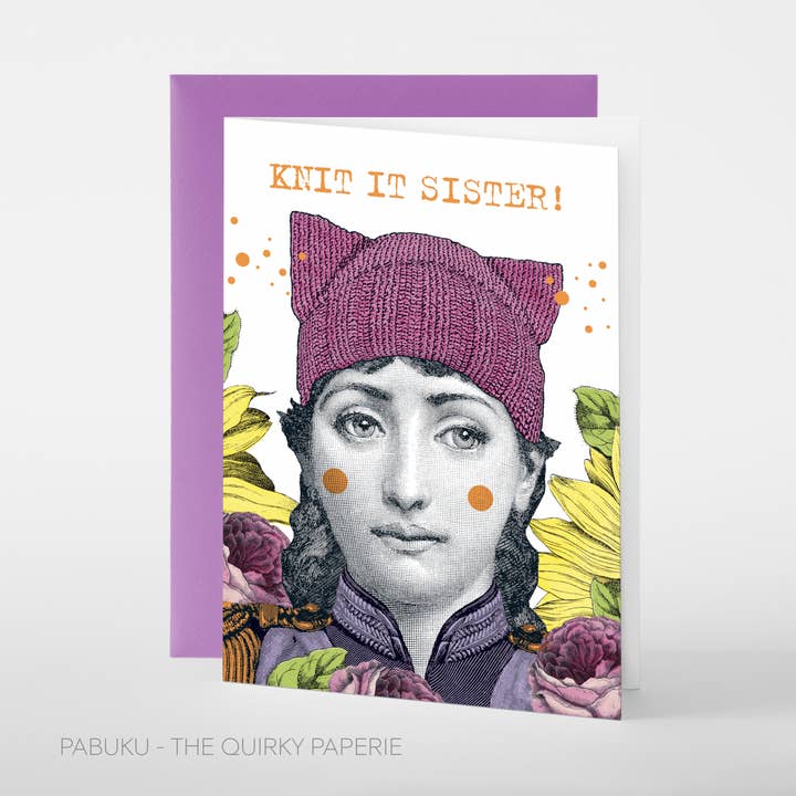 Knit It | Greeting Card for wholesale by Pabuku
